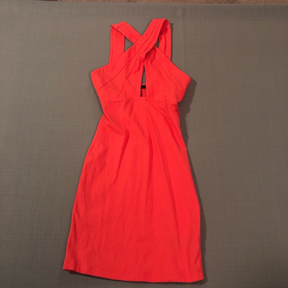 Hot pink dress